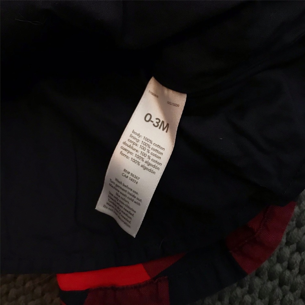 OshKosh Red & Navy Buffalo Plaid Peplum Dress - Picture 4 of 4